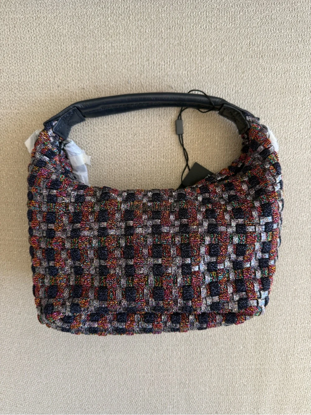 MZ Multi Woven Shimmer Mini Hobo